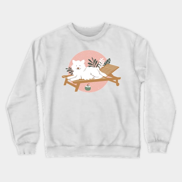 Samoyed Crewneck Sweatshirt by Wlaurence